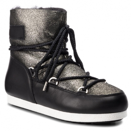 Жіночі низькі зимові черевики MOON BOOT-Far Side Low SH Stardust black/platinum