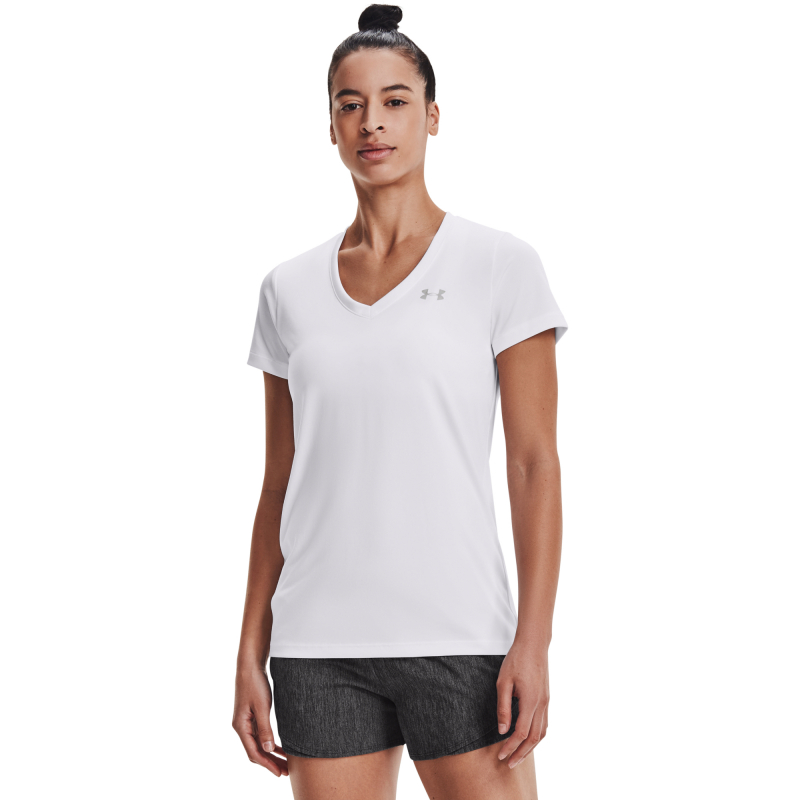 Жіноча тренувальна футболка з коротким рукавом UNDER ARMOUR-Tech SS - Solid 1