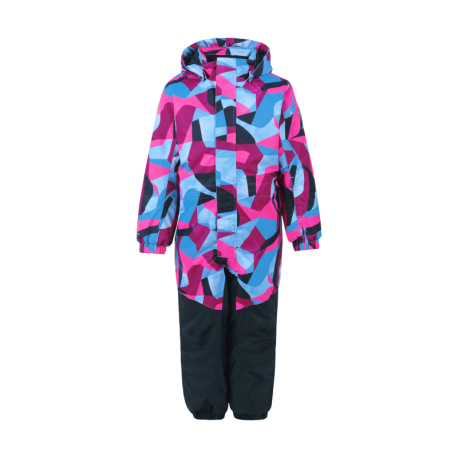 Дитячий зимовий комбінезон для дівчаток COLOR KIDS-Coverall AOP, AF 10.000, festival fuchsia