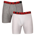 Чоловічі боксери UNDER ARMOUR-UA Tech 6in 2 Pack-GRY - thumbnail 1