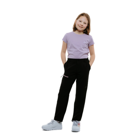 Дівочі туристичні штани 4F JUNIOR-TROUSERS FNK F097-20S-DEEP BLACK