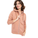 Жіноча утеплена толстовка на блискавці VOLCANO-B-DAFNE-101-BEIGE - thumbnail 2