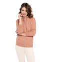 Жіноча утеплена толстовка на блискавці VOLCANO-B-DAFNE-101-BEIGE - thumbnail 3