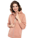 Жіноча утеплена толстовка на блискавці VOLCANO-B-DAFNE-101-BEIGE - thumbnail 1