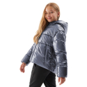 Дівчача куртка 4F JUNIOR-DOWN JACKET-JAW23TDJAF267-28S-SILVER - thumbnail 4