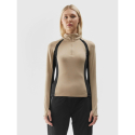 Жіноча утеплена лижна кофтина з 1/2 блискавкою 4F-BRUSHED UNDERWEAR-AW23UBRUF042-82S-LIGHT BROWN - thumbnail 2