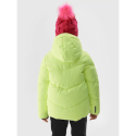 Дитяча лижна куртка для дівчаток 4F JUNIOR-TECHNICAL JACKET-JAW23TTJAF293-72N-LEMON NEON - thumbnail 3
