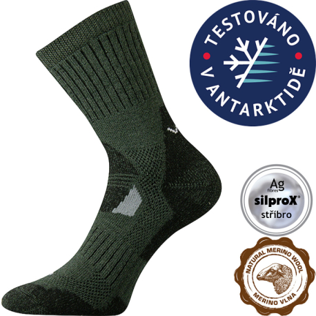 Туристичні шкарпетки VOXX-MERINO Stabil CLIMAYARN-khaki