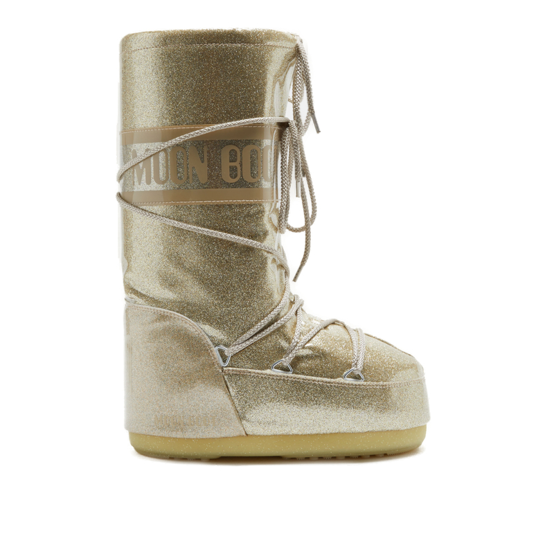 Жіночі високі зимові черевики MOON BOOT-MB ICON GLITTER-B002 GOLD