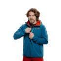 Чоловіча туристична куртка EVERETT-LightSoftshell M oceanblue - thumbnail 2