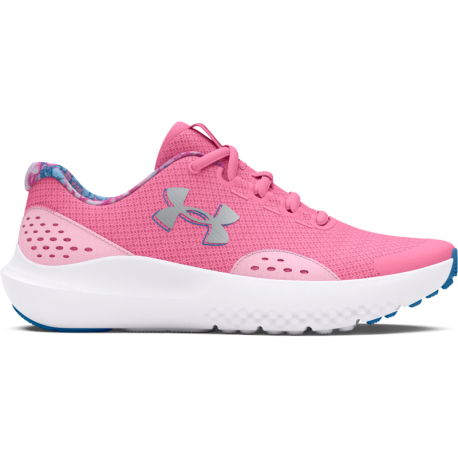 Дитяче спортивне взуття для дівчат (тренувальне) UNDER ARMOUR-UA GGS Surge 4 Print sunset pink/pink/metallic silver