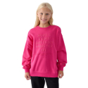 Дівчача толстовка 4F JUNIOR-SWEATSHIRT-JWAW24TSWSF1214-55S-HOT PINK - thumbnail 1