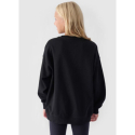 Дівчача толстовка 4F JUNIOR-SWEATSHIRT-JWAW24TSWSF1214-20S-DEEP BLACK - thumbnail 3