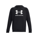Чоловіча утеплена толстовка з капюшоном UNDER ARMOUR-UA Rival Fleece Logo HD-BLK - thumbnail 5