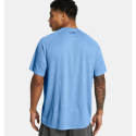 Чоловіча тренувальна футболка з коротким рукавом UNDER ARMOUR-UA Tech Textured SS - BLU - thumbnail 3