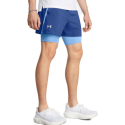 Чоловічі тренувальні шорти UNDER ARMOUR-UA LAUNCH 5 2-IN-1 SHORTS-BLU - thumbnail 1