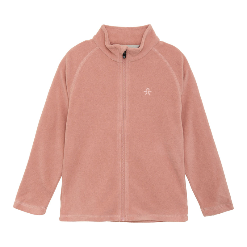 Дівчача толстовка на блискавці COLOR KIDS-Fleece Jacket, Full Zip-575-Ash Rose