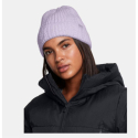 Жіноча зимова шапка UNDER ARMOUR-W Halftime Cable Knit Beanie-PPL - thumbnail 3