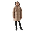 Дівчача куртка 4F JUNIOR-DOWN JACKET-JWAW24TDJAF455-83S-BEIGE - thumbnail 1