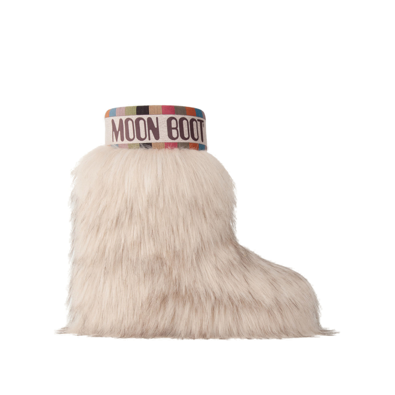 Чоботи зимові на щиколотці MOON BOOT-RESORT COL. MB ICON YETI MID-L001 BEIGE
