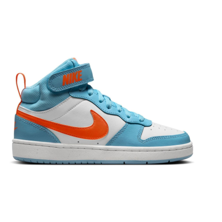 Хлопчача прогулянкова взуття NIKE-Court Borough Mid 2 aquarius blue/total orange/white