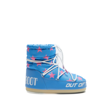 Жіночі низькі зимові черевики MOON BOOT-LIGHT LOW STARS, 001 alaskan blue