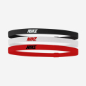 Пов'язка на голову NIKE-ELASTIC HAIRBANDS 3PK BK/WH/UR - thumbnail 2
