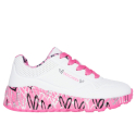 Дитяче спортивне взуття для дівчаток SKECHERS-Uno Lite Lovely Luv white/hot pink - thumbnail 2