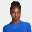 Жіноча тренувальна футболка з довгим рукавом NIKE PRO-PRO DF 365 CROP LS-405-Blue - thumbnail 5