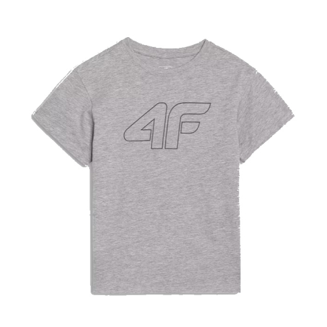 Хлопчаче футболка з коротким рукавом 4F JUNIOR-TSHIRT M2331-25M-GREY MELANGE
