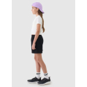 Дитячі спортивні шорти для дівчаток 4F JUNIOR-SHORTS CAS F470-20S-DEEP BLACK - thumbnail 4
