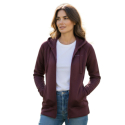Жіноча лижна кофтина на блискавці FUNDANGO-Share-398-aubergine - thumbnail 1