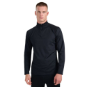 Чоловіча утеплена лижна толстовка з 1/2 блискавкою 4F-BRUSHED UNDERWEAR M101-WAW25UBRUM101-20S-DEEP BLACK - thumbnail 1