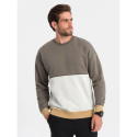 Чоловіча толстовка OMBRE-Sweatshirt B1673 V-7 dark brown - thumbnail 2