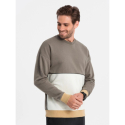 Чоловіча толстовка OMBRE-Sweatshirt B1673 V-7 dark brown - thumbnail 3