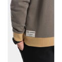 Чоловіча толстовка OMBRE-Sweatshirt B1673 V-7 dark brown - thumbnail 8