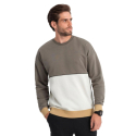 Чоловіча толстовка OMBRE-Sweatshirt B1673 V-7 dark brown - thumbnail 1