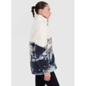 Жіноча флісова кофтина на блискавці 4F-FLEECE U351-WAW25TFLEU351-90A-MULTICOLOUR ALLOVER - thumbnail 3