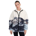 Жіноча флісова кофтина на блискавці 4F-FLEECE U351-WAW25TFLEU351-90A-MULTICOLOUR ALLOVER - thumbnail 1