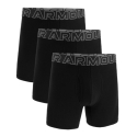 Чоловічі боксери UNDER ARMOUR-3 PACK-UA PERFORMANCE COTTON - SOLID 6 inch-BLK - thumbnail 1