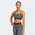 Жіночий спортивний бюстгальтер для тренувань ADIDAS-HYG RIB BRALETT GRESIX/BLACK - thumbnail 2