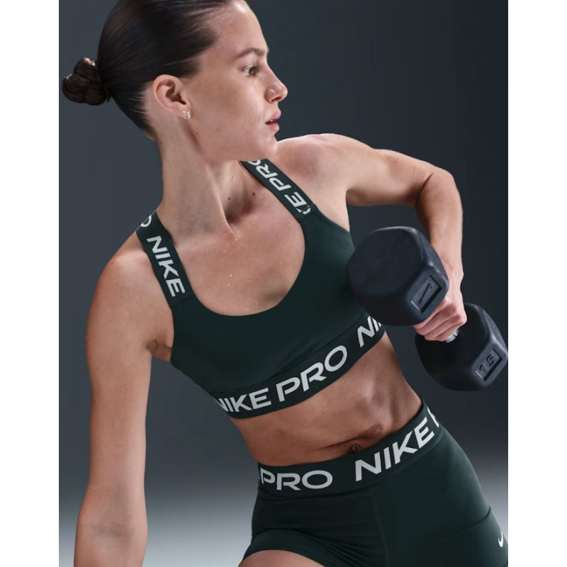 Жіночий спортивний бюстгальтер для тренувань NIKE PRO-W NP BRA TT SEAWEED/SEAWEED/WHITE Жіночий спортивний бюстгальтер для тренувань NIKE PRO-W NP BRA TT SEAWEED/SEAWEED/WHITE -