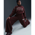 Жіночі спортивні штани NIKE-W NSW PHNX FLC LOGO WIDE LEG BURGUNDY CRUSH - thumbnail 5