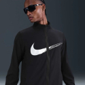 Чоловіча тренувальна куртка NIKE-M NK DF FORM JKT GFX BLACK/WHITE - thumbnail 3