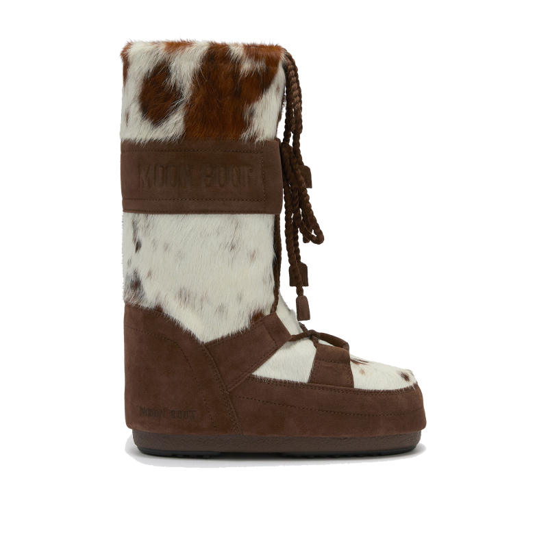 Високі зимові черевики MOON BOOT-MB ICON ARCHIVE 1985 COW, AM04 WHITE/COCOA