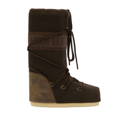 Високі зимові черевики MOON BOOT-MB ICON NUBUCK FELT, HM05 GREY/COCOA