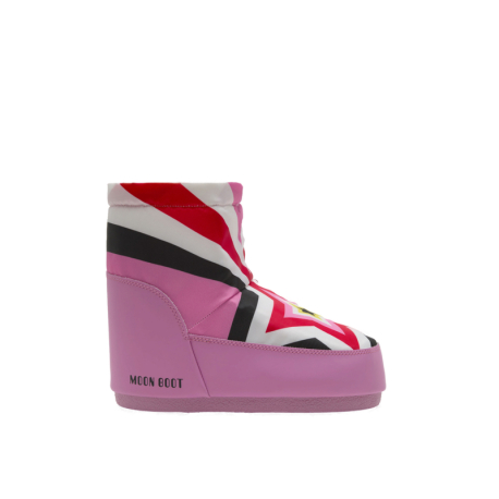 Чоботи зимові на щиколотці MOON BOOT-MB ICON LOW NOLACE COMET, JV01 GUM/MULTICOLOR