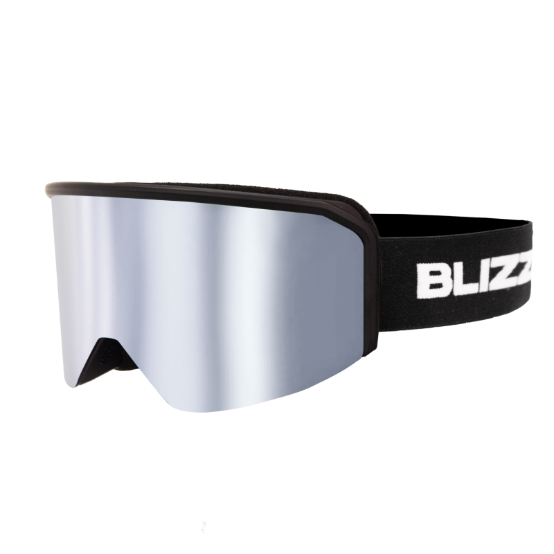 Лижні окуляри BLIZZARD-Strato, black matt, smoke lens silver coating S3