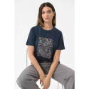 Жіноча футболка з коротким рукавом VOLCANO-T-UNIQ-NAVY - thumbnail 3