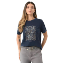Жіноча футболка з коротким рукавом VOLCANO-T-UNIQ-NAVY - thumbnail 1